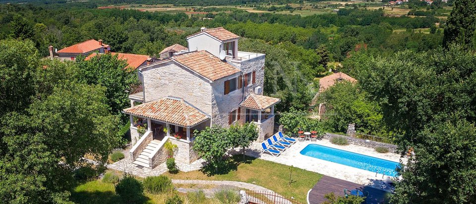 Renovated stone house with poo