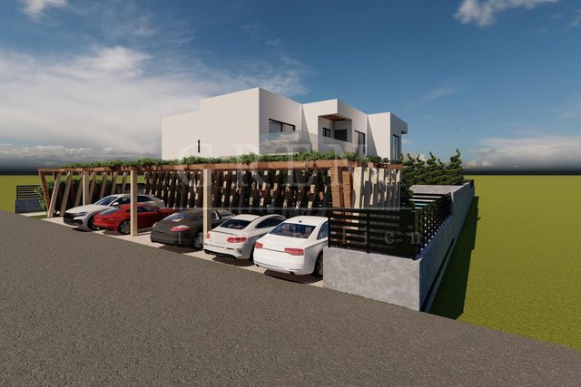 New luxury apartments under construction Poreč 4 km. with a view of the sea and swimming pools