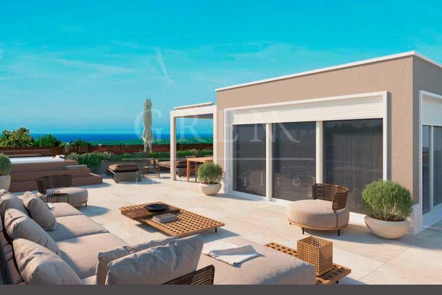 New Penthousewith sea view in Porec