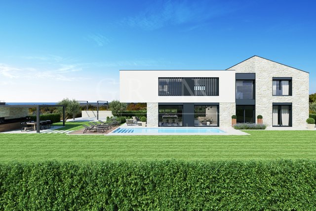 In der Umgebung von Poreč wird eine wunderschöne Villa mit Meerblick zum Verkauf